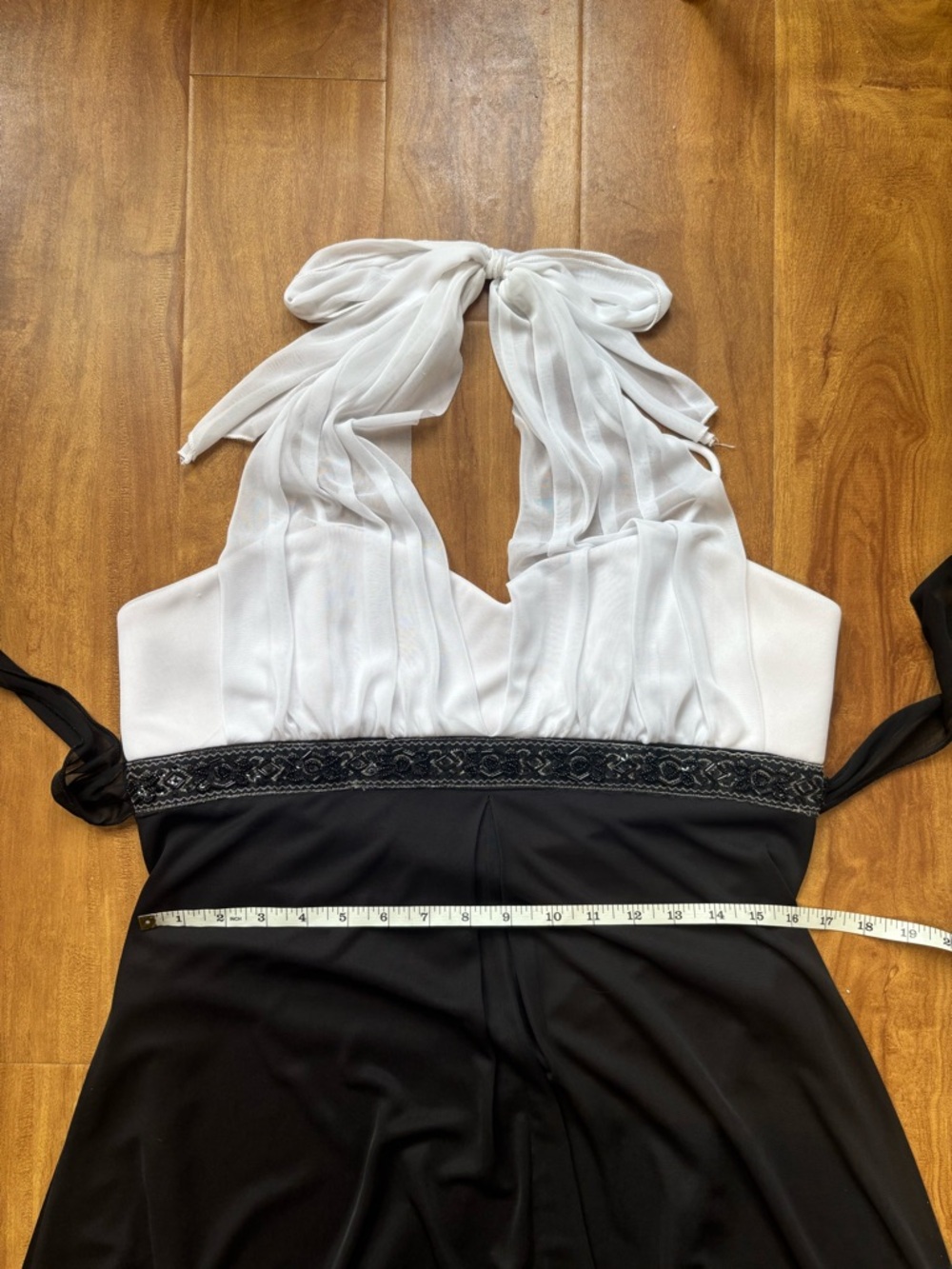 Black and White y2k Halter Dress - Picture 8 of 12